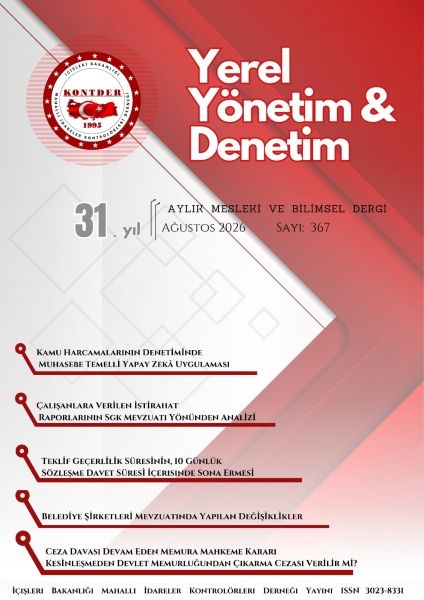YEREL YÖNETİM VE DENETİM DERGİSİ Ağustos 2026